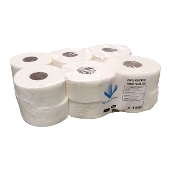 PAPEL HIG. JUMBO PASTA ECO (SUNLIMP)- 12UNI