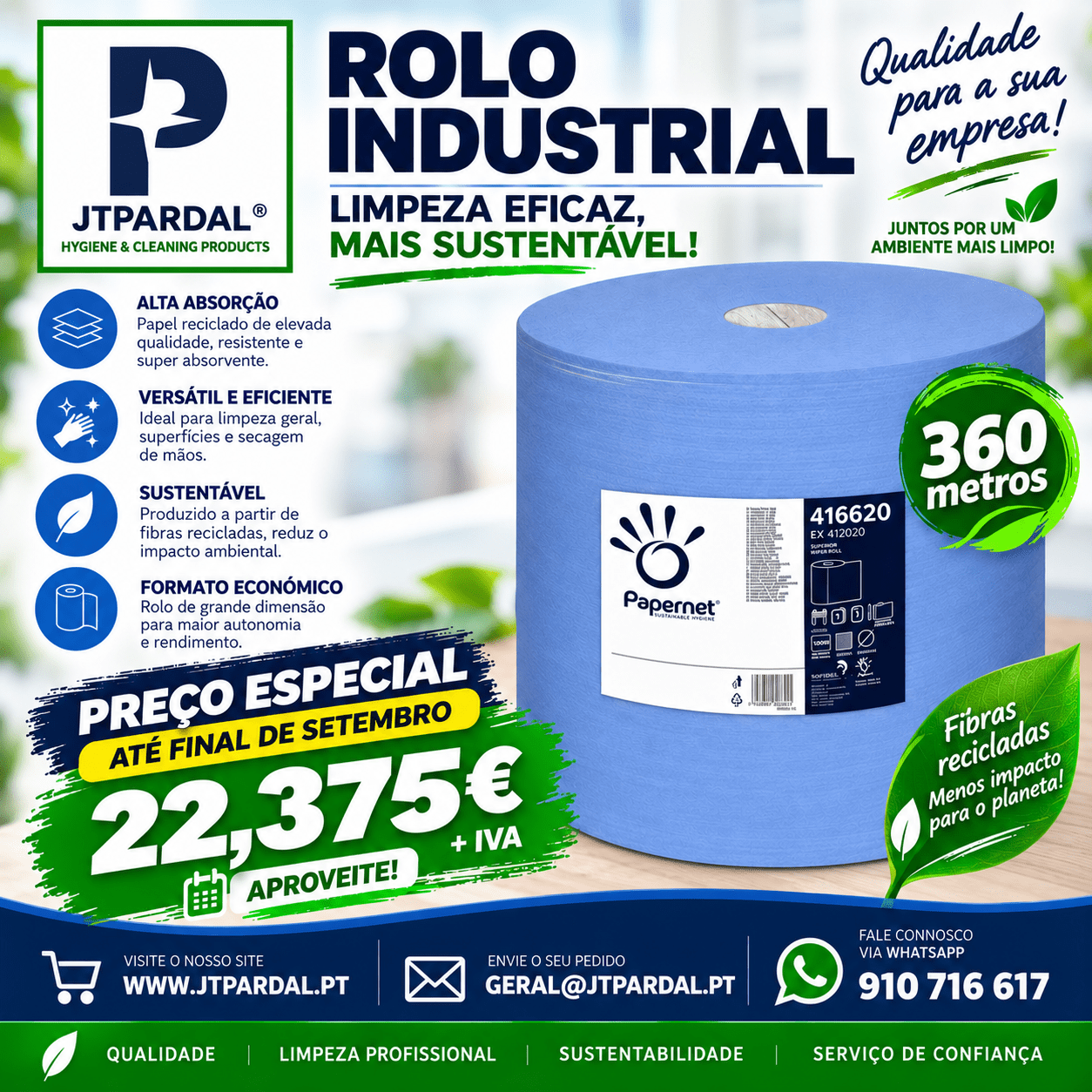 ROLO PAPEL INDUSTRIAL Papernet 360MT